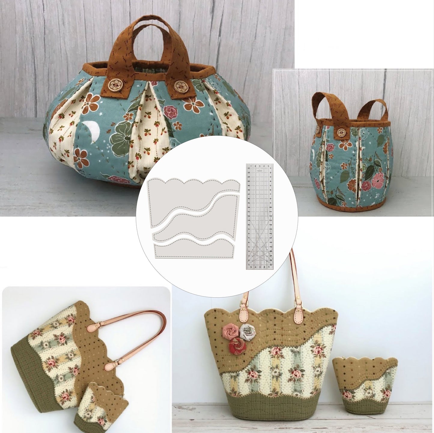 DIY Patchwork Bag Template(With Video Tutorial)