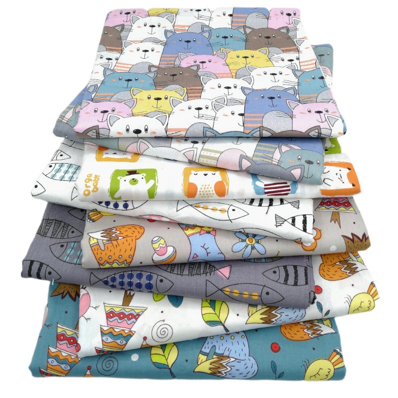 Cute Animal Patchwork Fabrics - 8Pcs