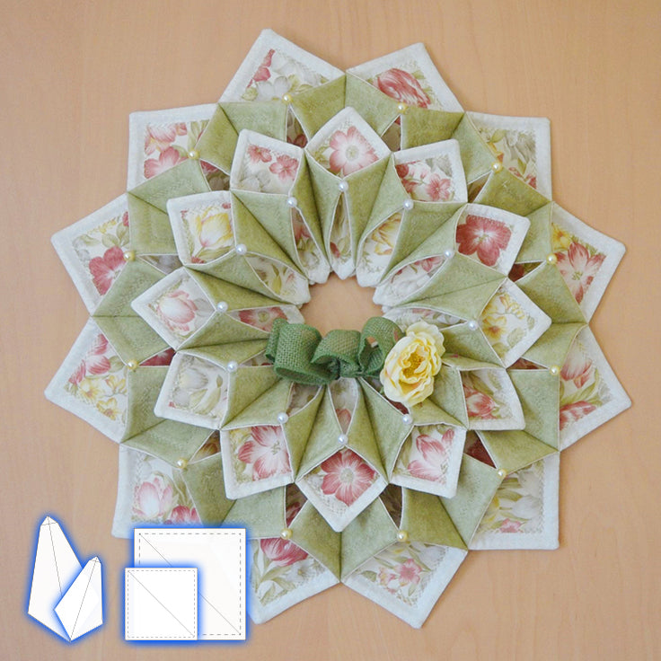 Fabric Stitch Wreath Template Set