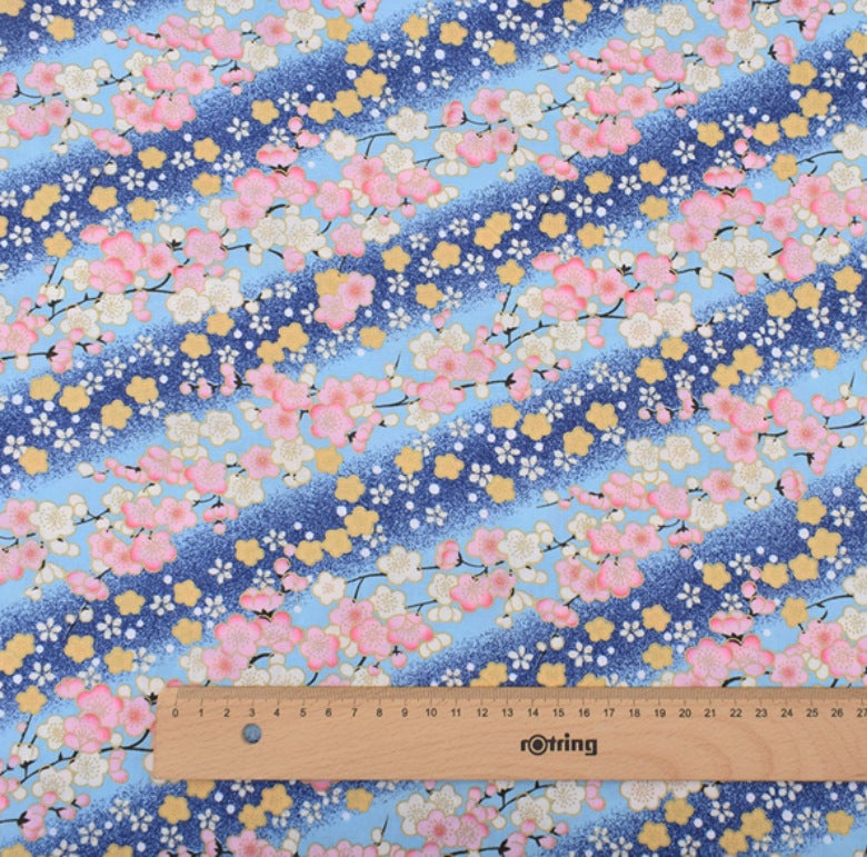 Bronzing Printing Patchwork Fabrics - 6Pcs