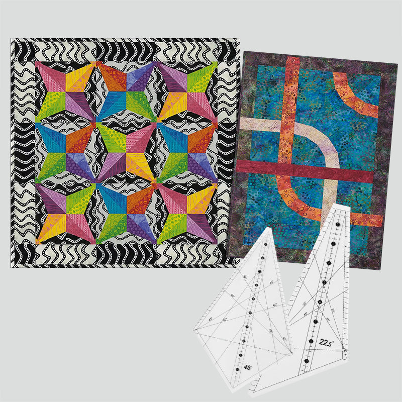 Scrappy Windmills Quilt Template-6Pcs