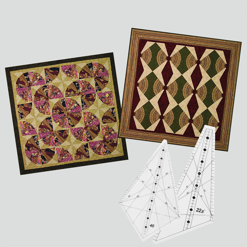 Scrappy Windmills Quilt Template-6Pcs