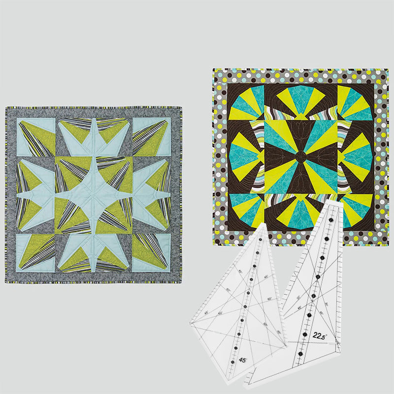 Scrappy Windmills Quilt Template-6Pcs