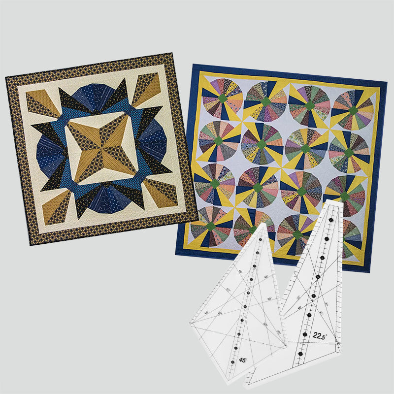 Scrappy Windmills Quilt Template-6Pcs