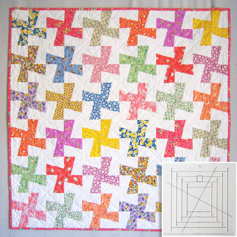 Creative Pinwheels Quilt Template