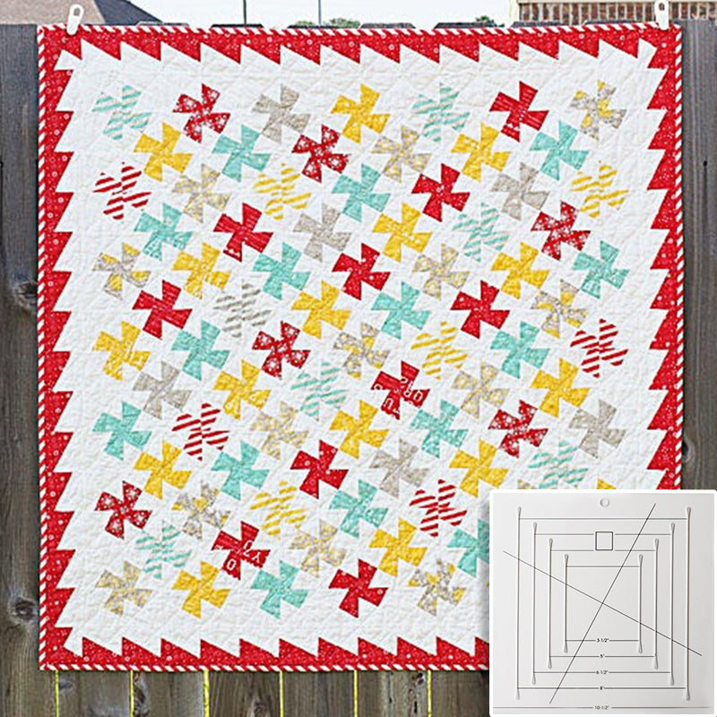 Creative Pinwheels Quilt Template