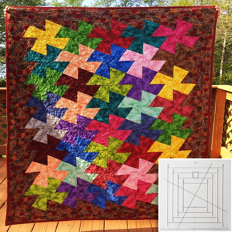 Creative Pinwheels Quilt Template