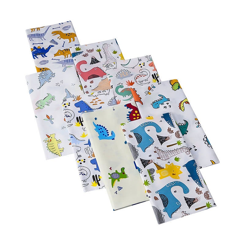 Cute Dinosaur Patchwork Fabrics - 8Pcs