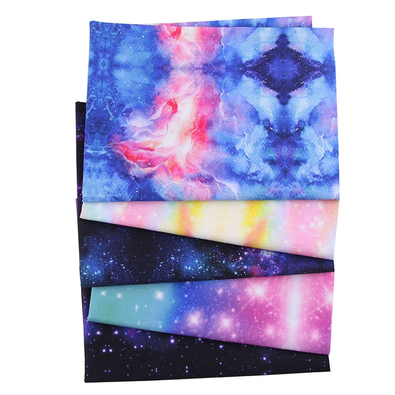 Starry Sky Patchwork Fabrics - 5Pcs
