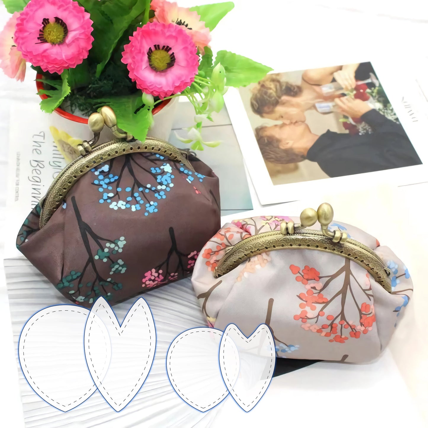 Cute Buckle Coin Purse Template Set