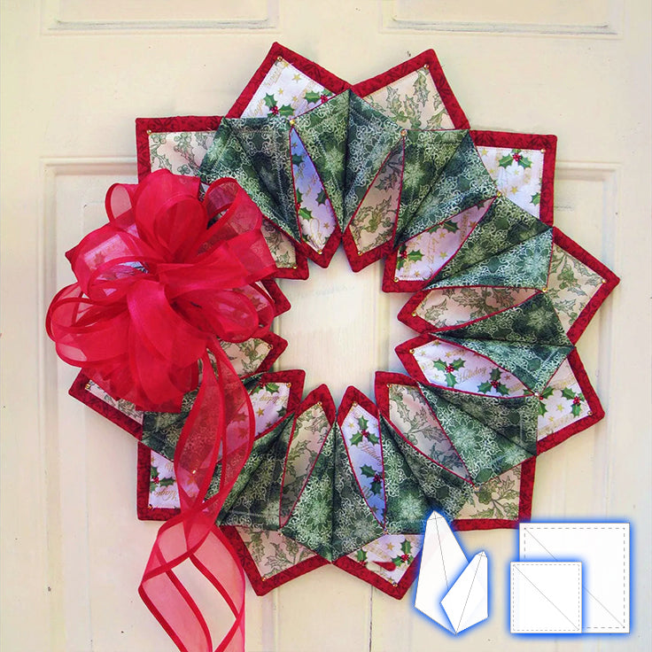 Fabric Stitch Wreath Template Set