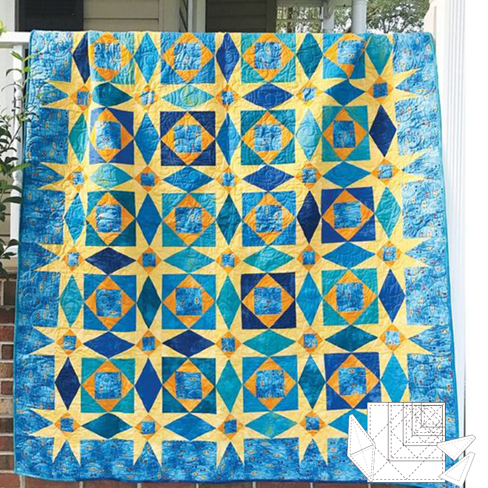 Storm At Sea Patchwork Template Set