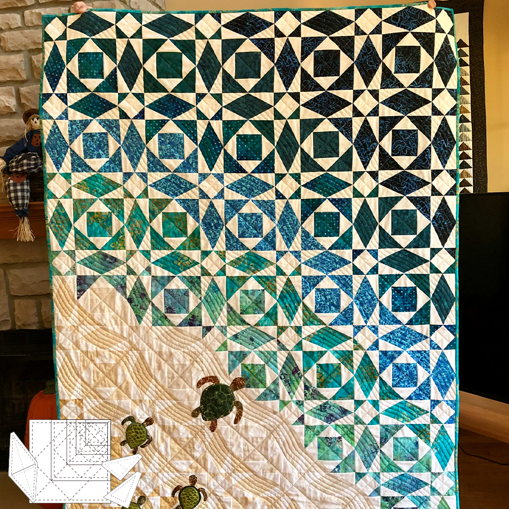Storm At Sea Patchwork Template Set