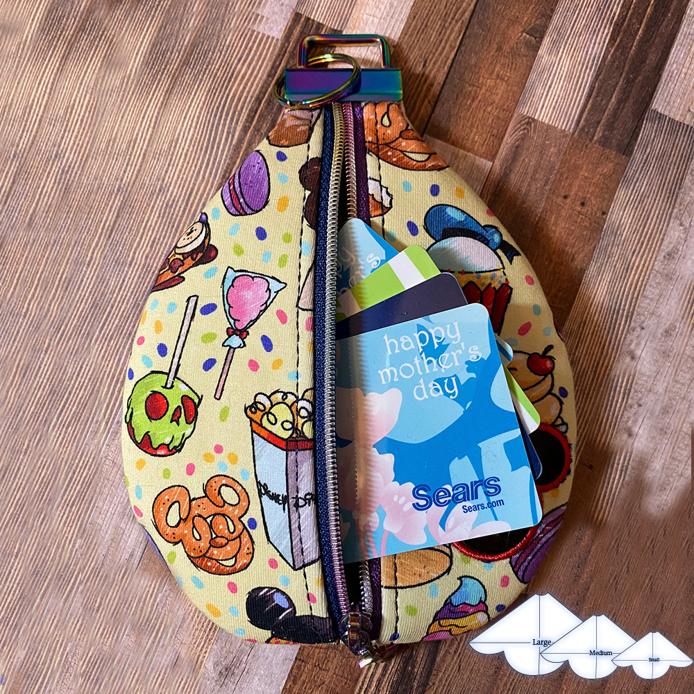 Cute Key Fob Pouch Template Set