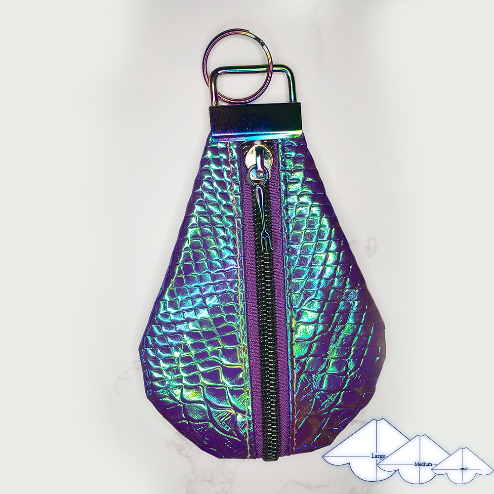 Cute Key Fob Pouch Template Set