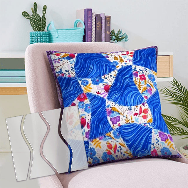 Woven Patchwork Quilt Template (4PCS)