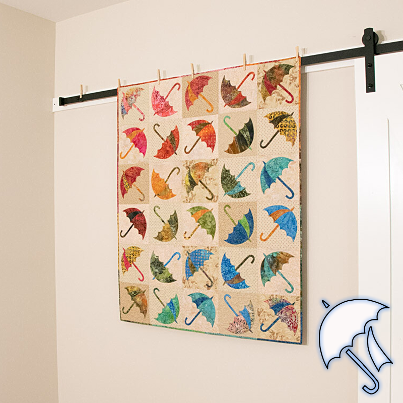 Beautiful Umbrellas Quilt Template Set
