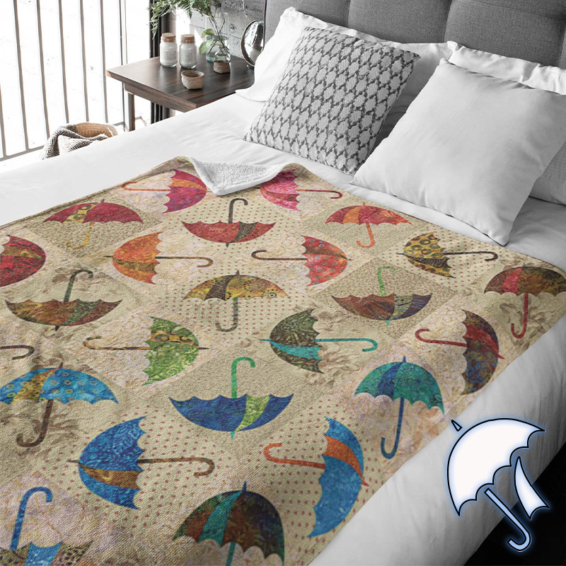 Beautiful Umbrellas Quilt Template Set