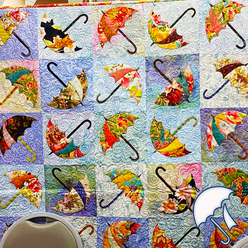 Beautiful Umbrellas Quilt Template Set