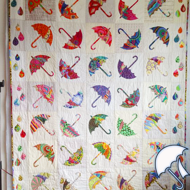Beautiful Umbrellas Quilt Template Set