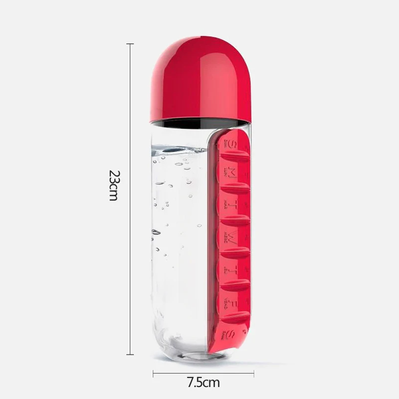 2 in 1 Pill Box Cup