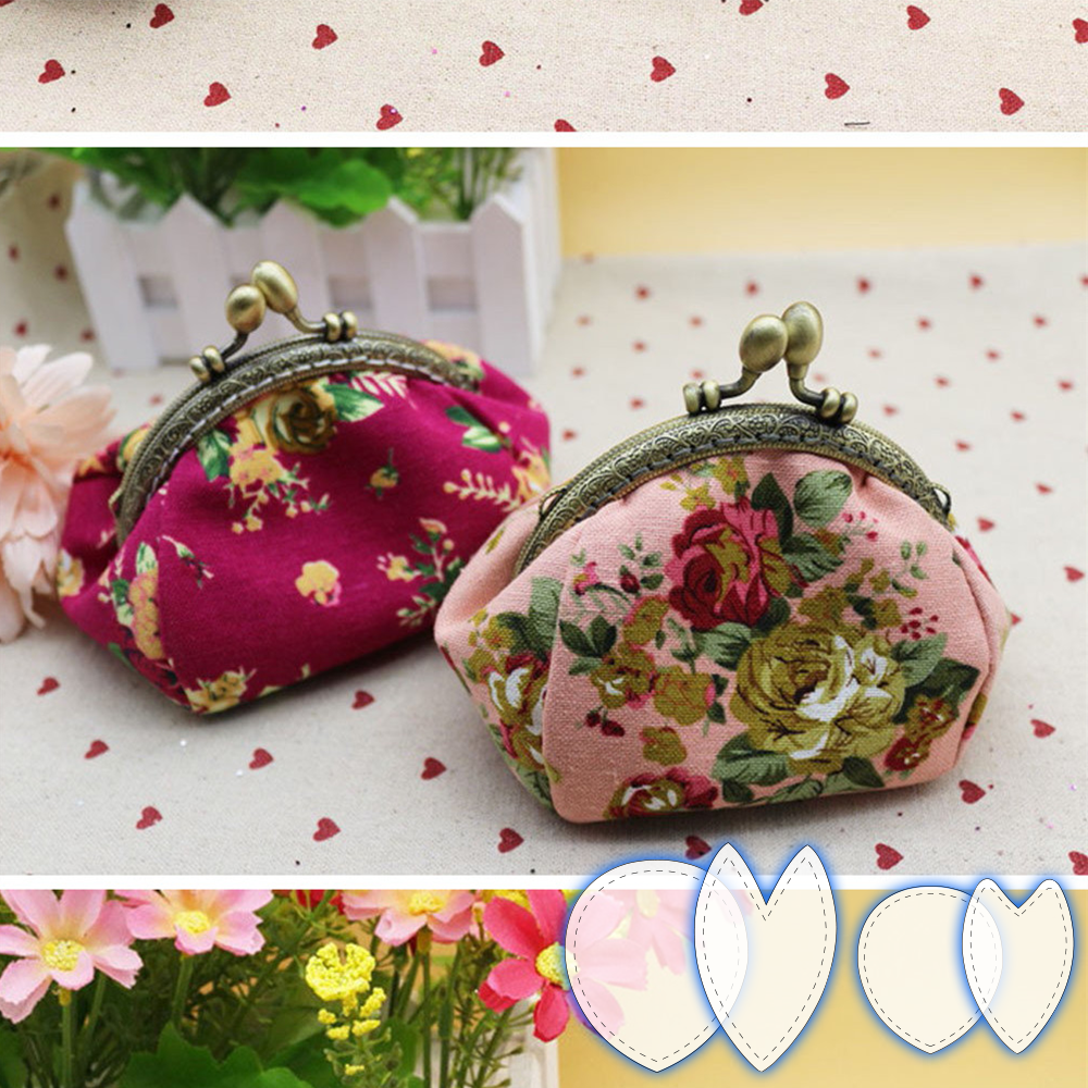 Cute Buckle Coin Purse Template Set