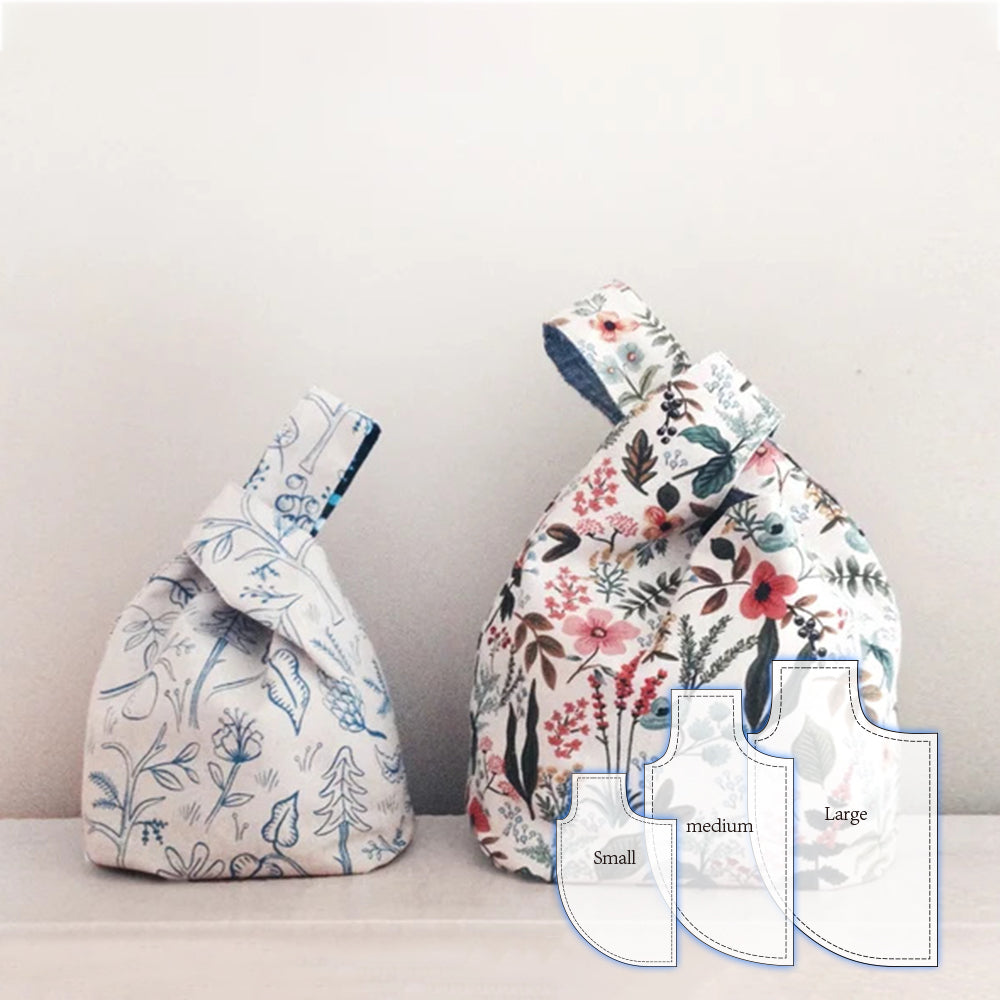 Cute Knot Bag Template Set(3PCS)