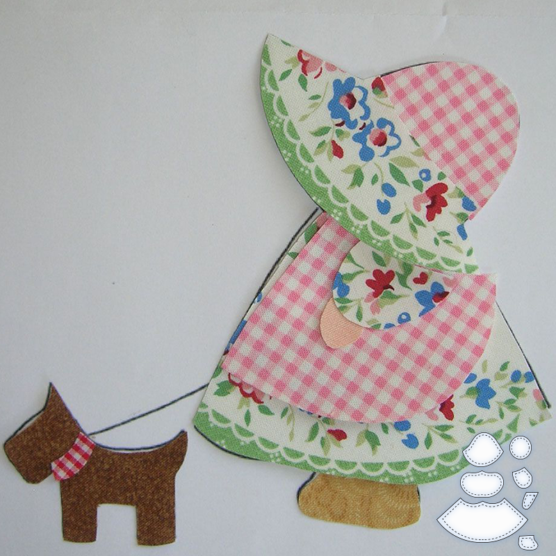 Sunbonnet Sue Key Holder Template Set
