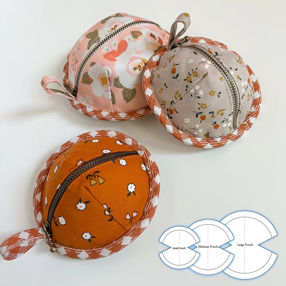 Cute Beetles Pouch Template Set(3PCS)