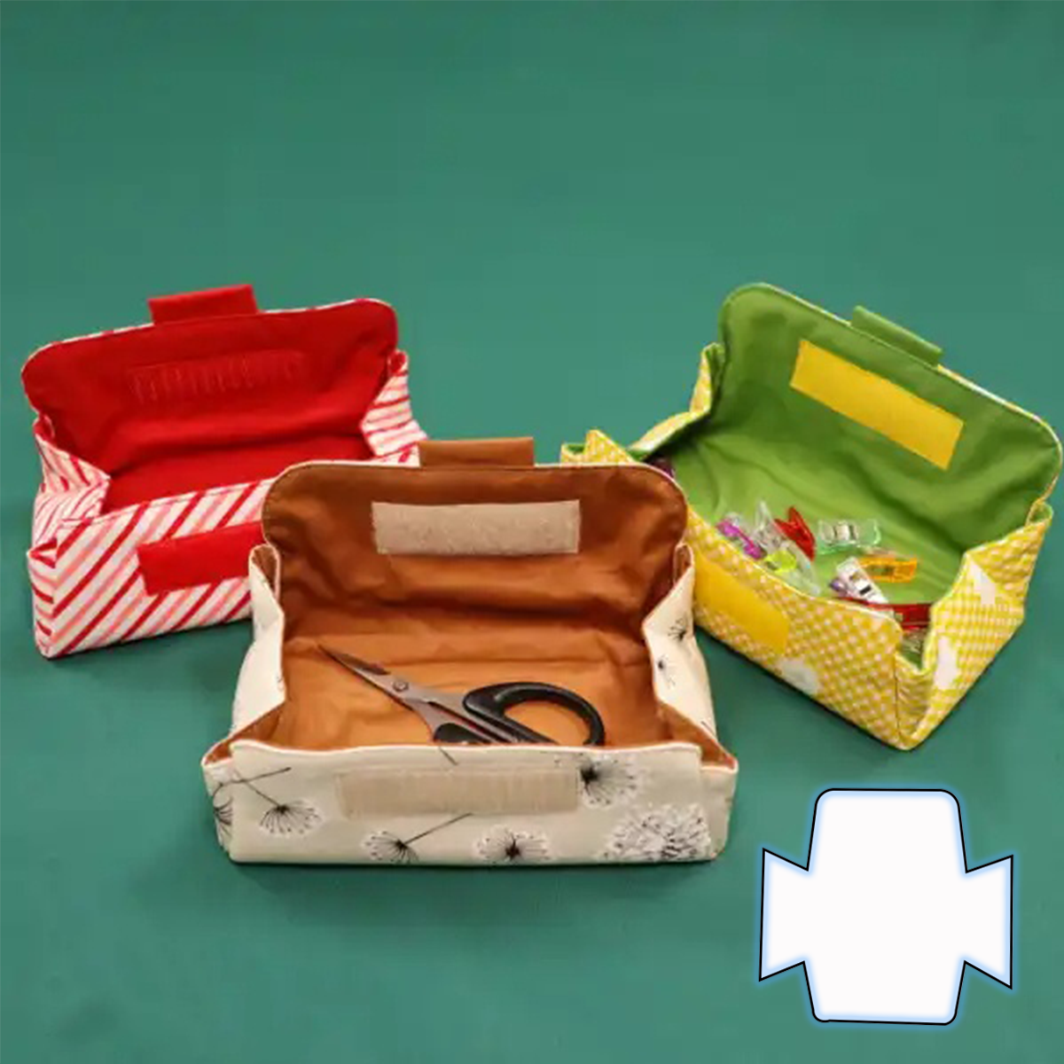 Cute Box Style Pouch Template Set