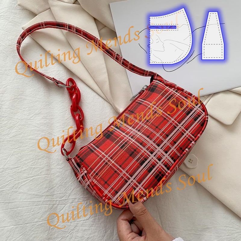 Shoulder Purse Bag Pattern Template Set