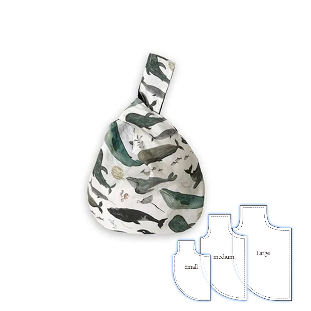 Cute Knot Bag Template Set(3PCS)