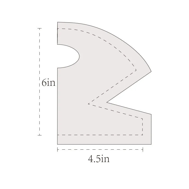 1/4 Cookie Bowl Pattern Template