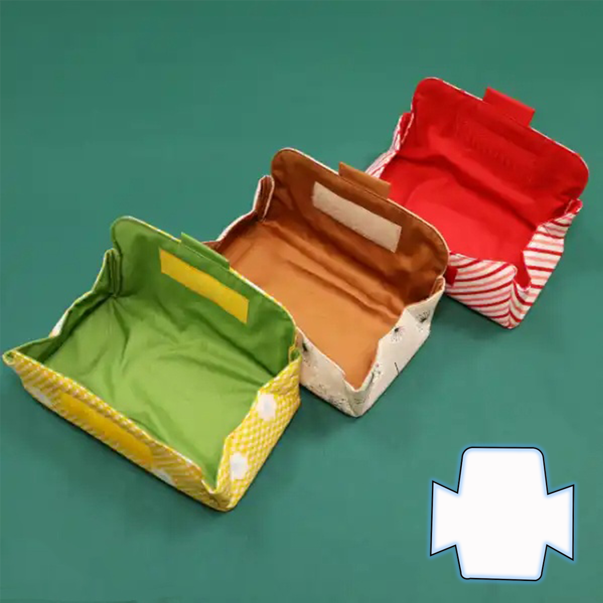 Cute Box Style Pouch Template Set