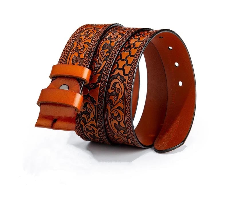 🔥Fashion punk women's genuine leather belt with knife
