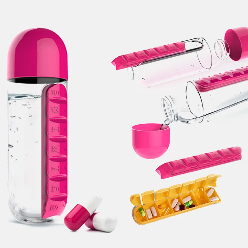 2 in 1 Pill Box Cup