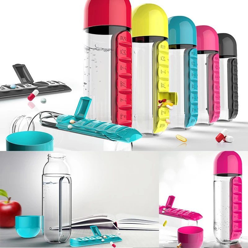 2 in 1 Pill Box Cup