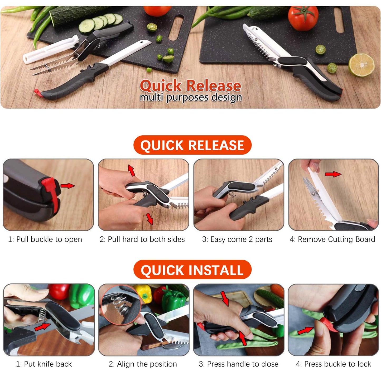 Multi-functional Kitchen Scissors