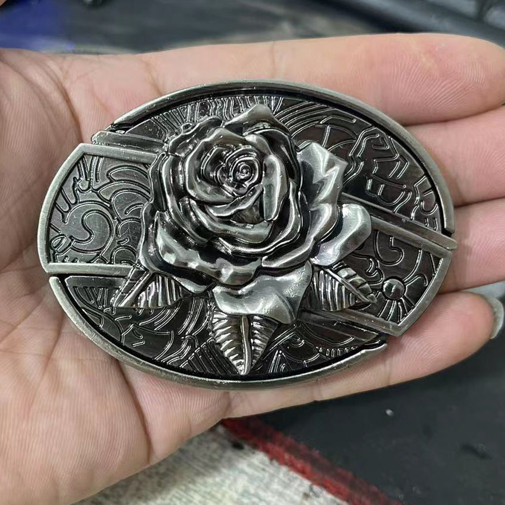 🔥Fashion punk women's genuine leather belt with knife