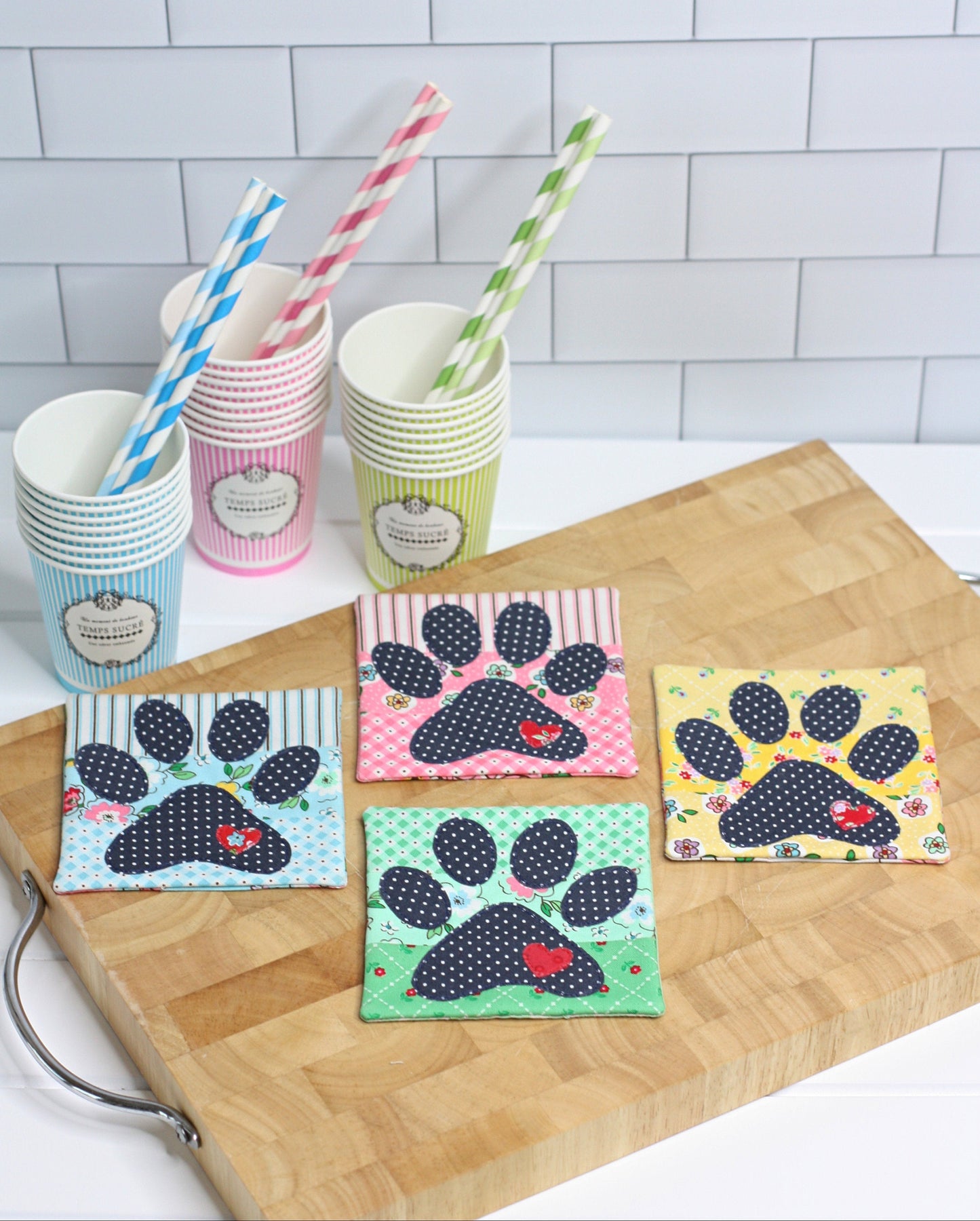 Puppy Paw Template Set