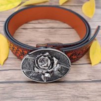 🔥Fashion punk women's genuine leather belt with knife