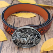 🔥Fashion punk women's genuine leather belt with knife