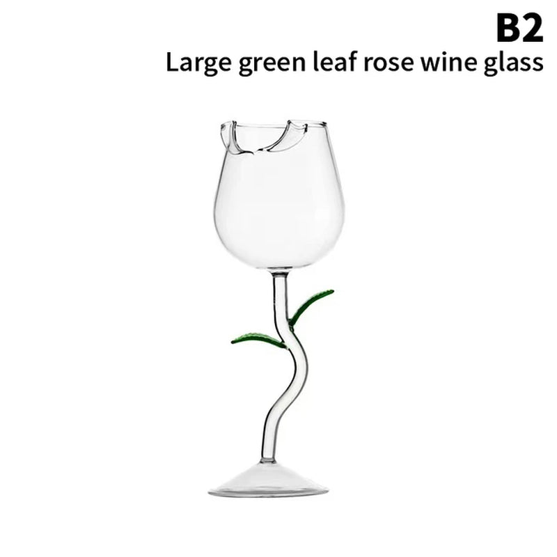 Rose-Shaped Glasses Cup