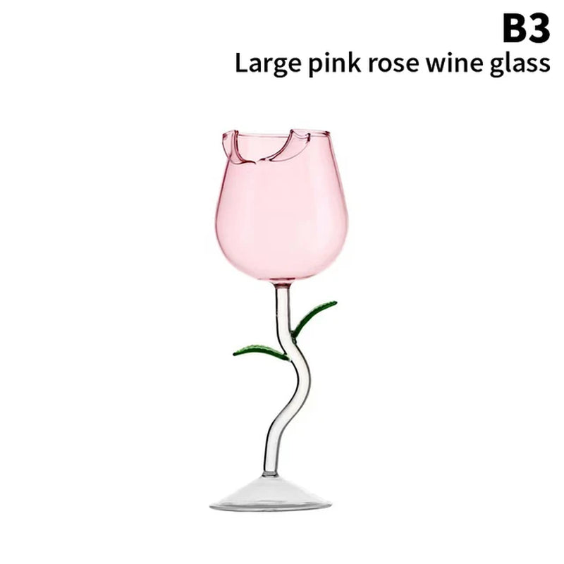 Rose-Shaped Glasses Cup