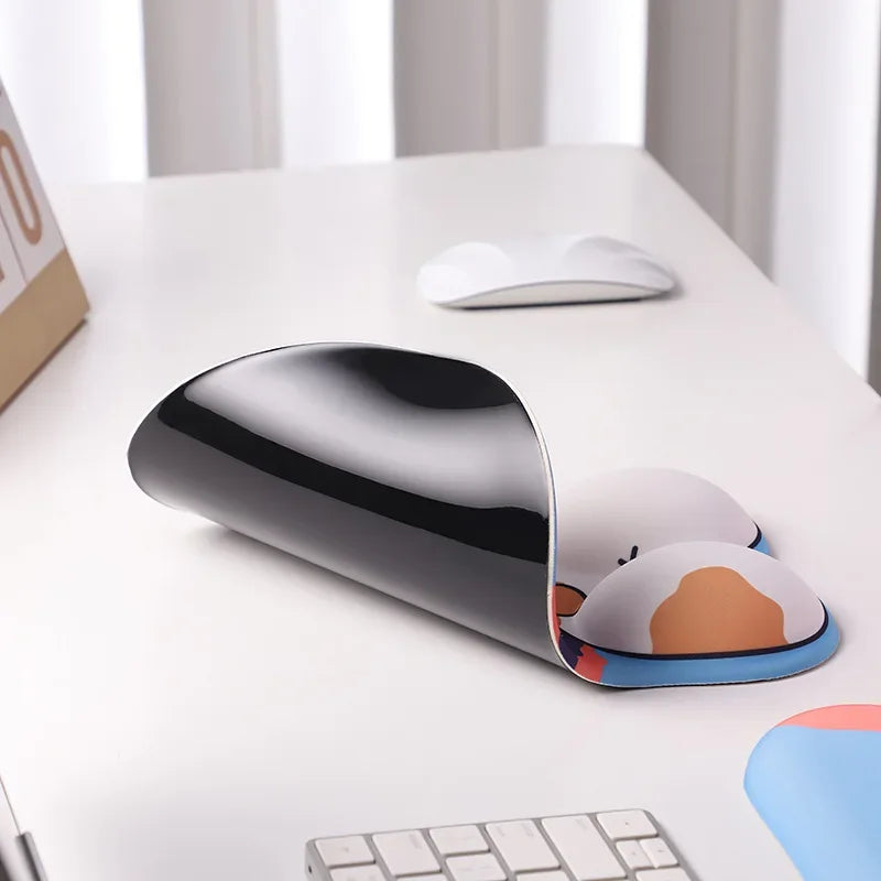 Adorable Paws Silicon Mouse Pad with Wrist Support
