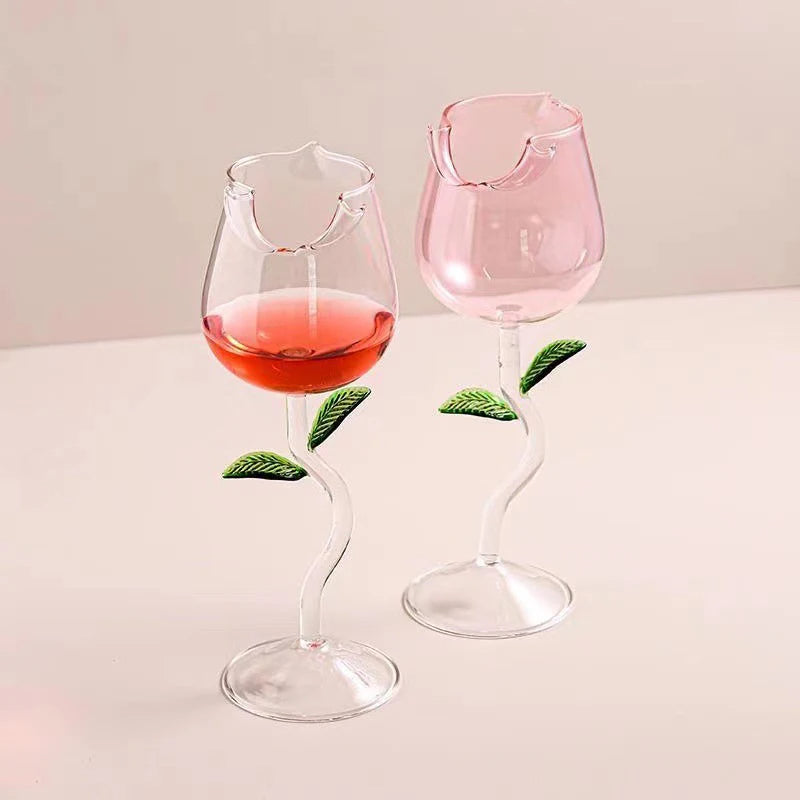 Rose-Shaped Glasses Cup