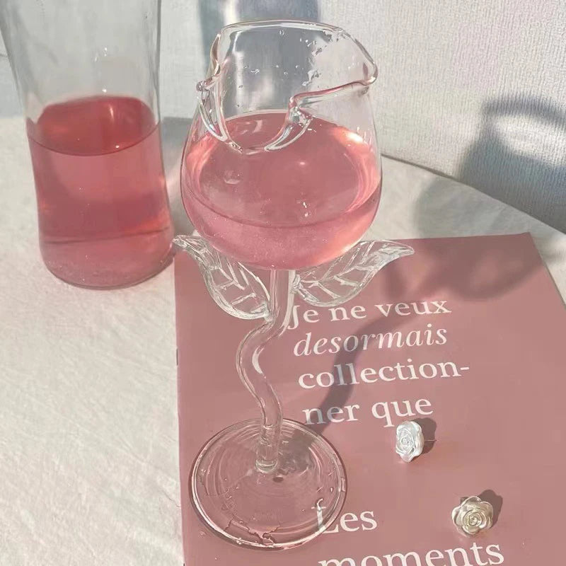 Rose-Shaped Glasses Cup