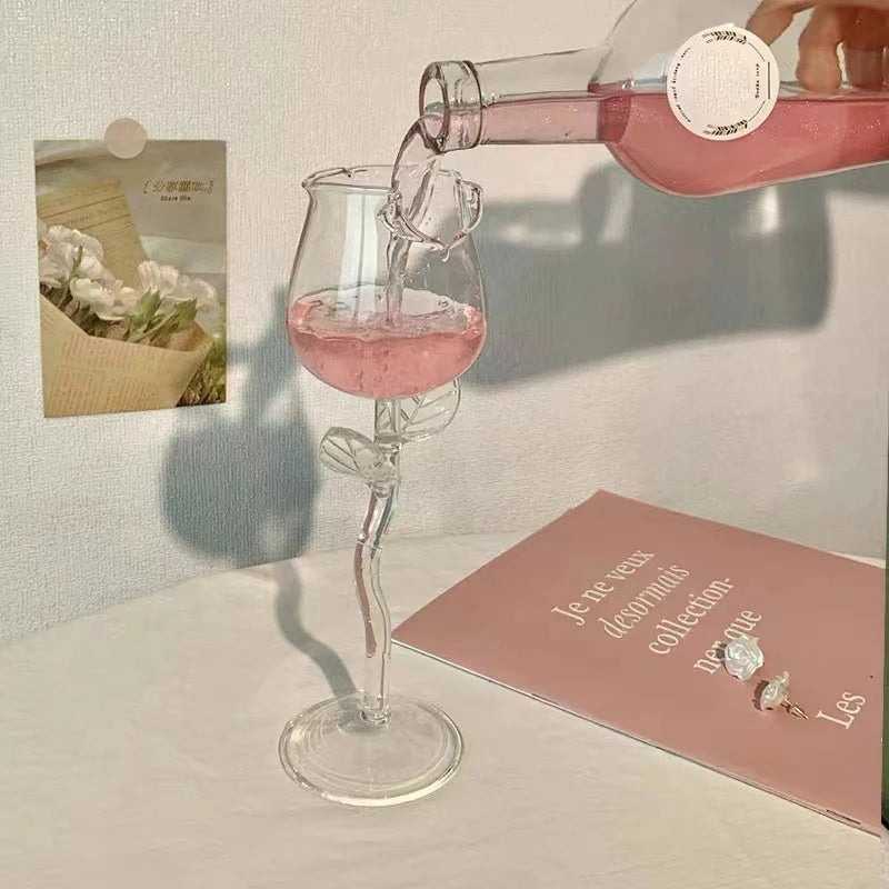 Rose-Shaped Glasses Cup