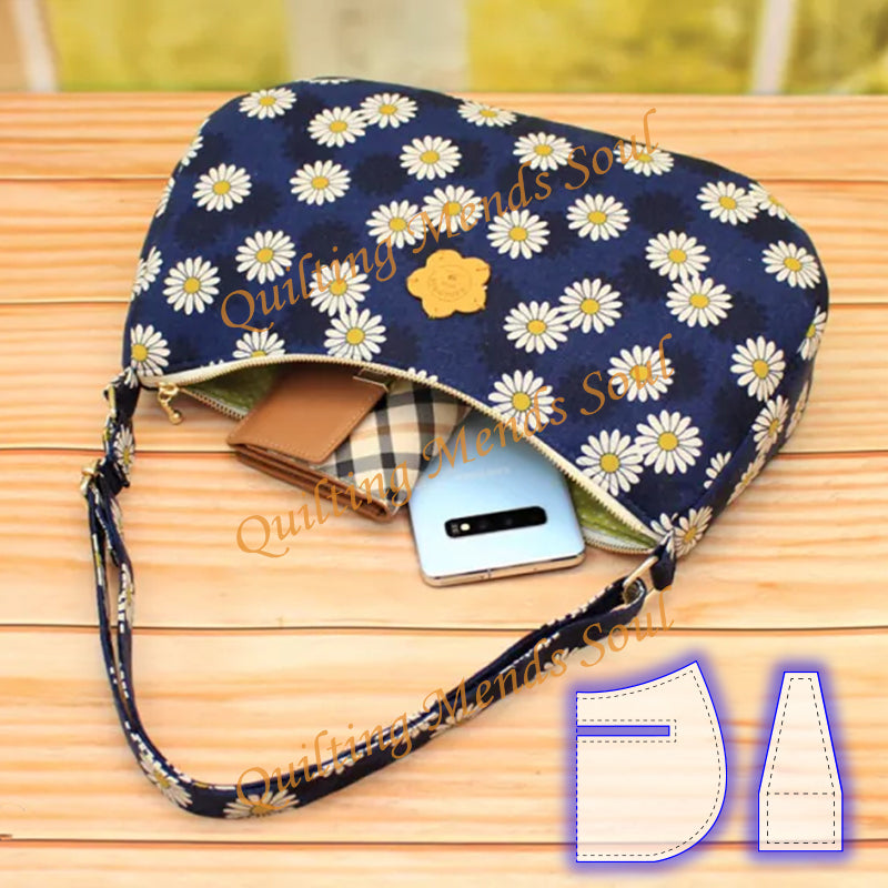 Shoulder Purse Bag Pattern Template Set