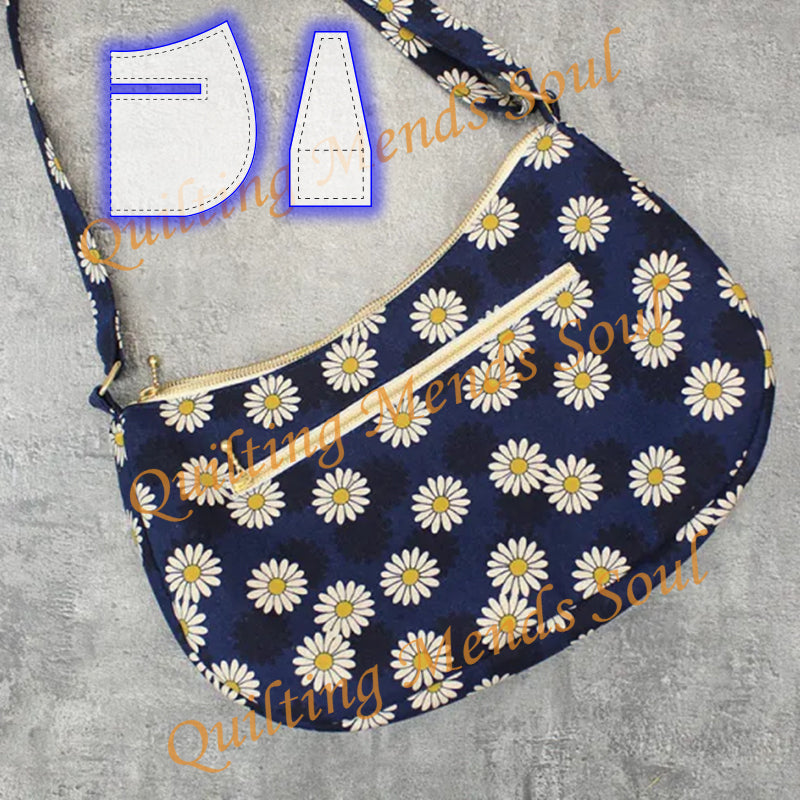 Shoulder Purse Bag Pattern Template Set
